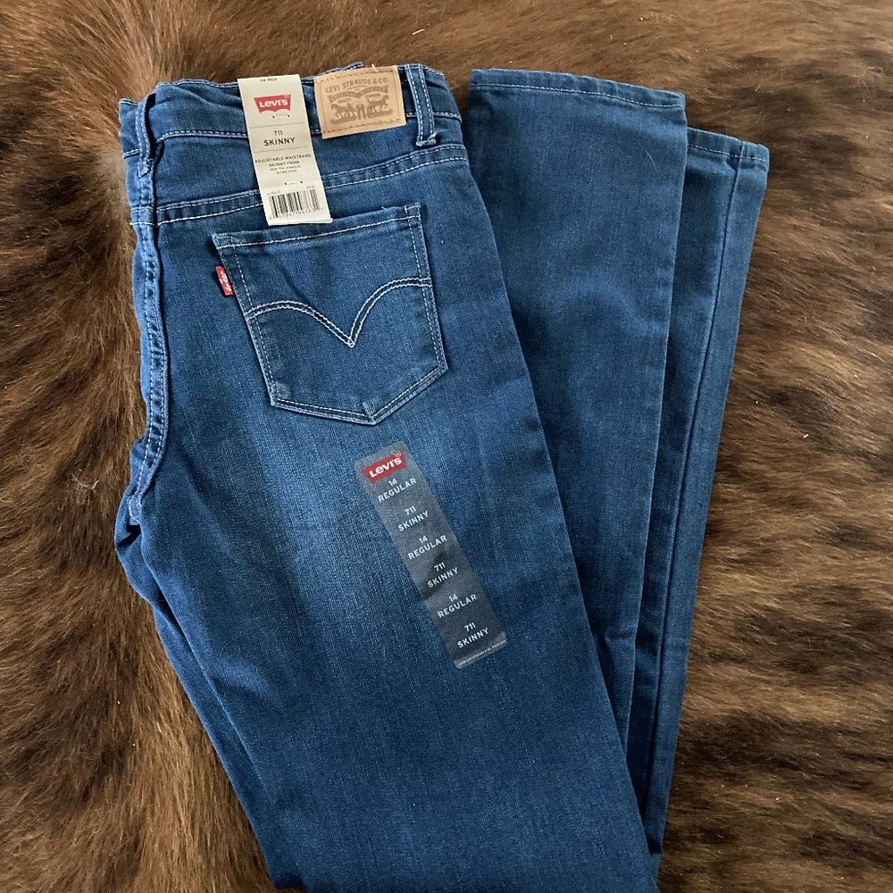 NEW 711 Skinny LEVI'S Girls 14 SOFT & STRETCHY